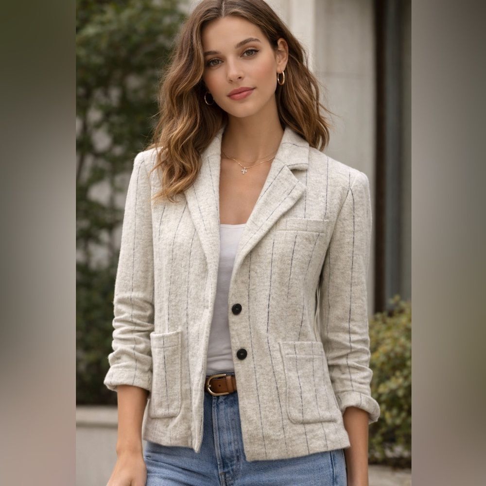 Rachel Zoe Textured Knit Blazer Jacket – Size S